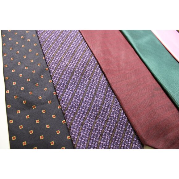 Lot of 6 Mens Neckties Calvin Klein Nautica DKNY Barry Wang Rodney Silk Various - Picture 4 of 9